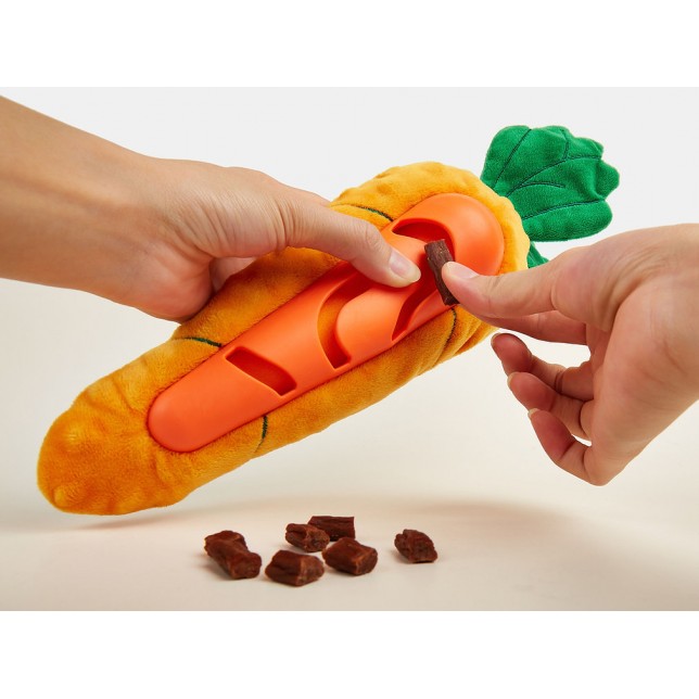 FOFOS - צעצוע מצפצף להחבאת חטיפים בצורת גזר